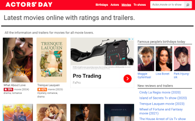Actorsday.com / Actors, movies & shows